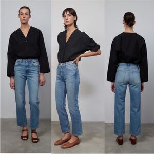 B Sides Relaxed Ankle wide leg Vintage Jeans size 26